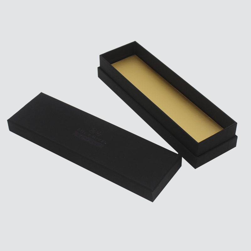 カスタマイズされた古典的なブラックボックスジュエリーネックレスアクセサリーギフトボックス