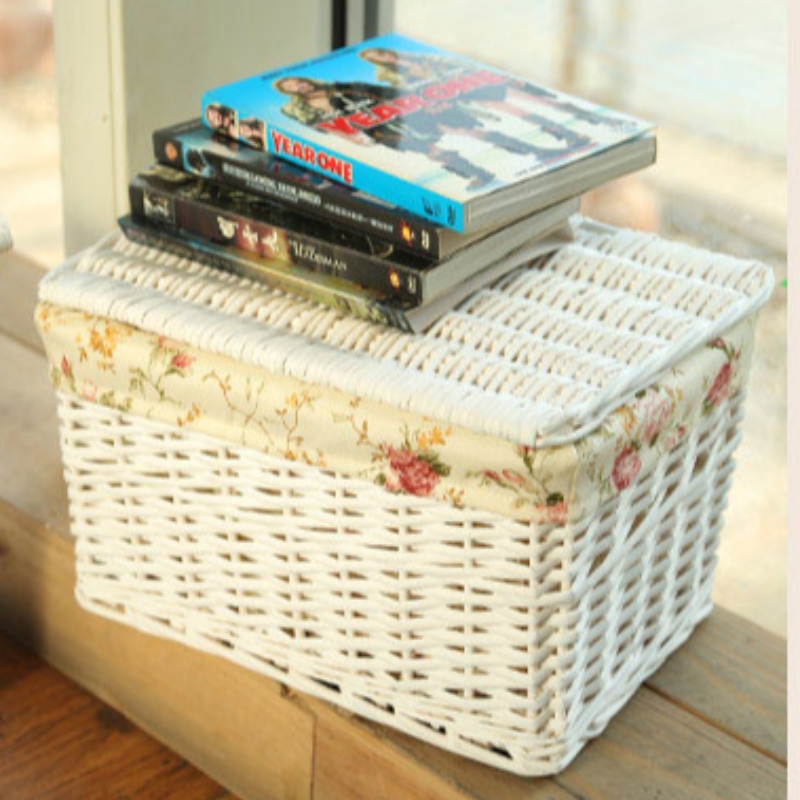 手作りのデスクトップ収納バスケット