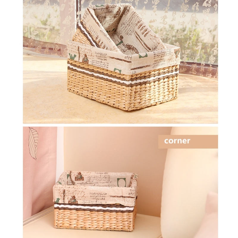 ライナー付きわら織バックセット