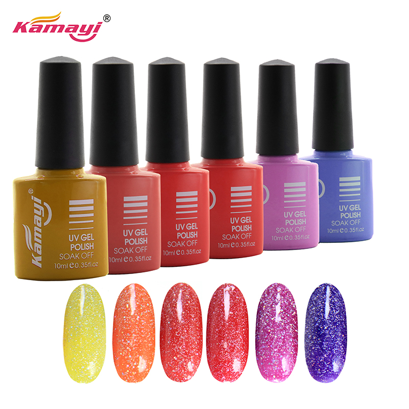Kamayi卸売8 ml水ベース無毒無臭有機環境健康素材ネオンゲルuvジェルポリッシュ用爪