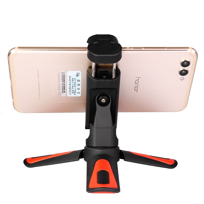 KINGJOY Selfie撮影用のユニバーサルモバイルクランプ付きミニカラフルなおしゃれな卓上三脚