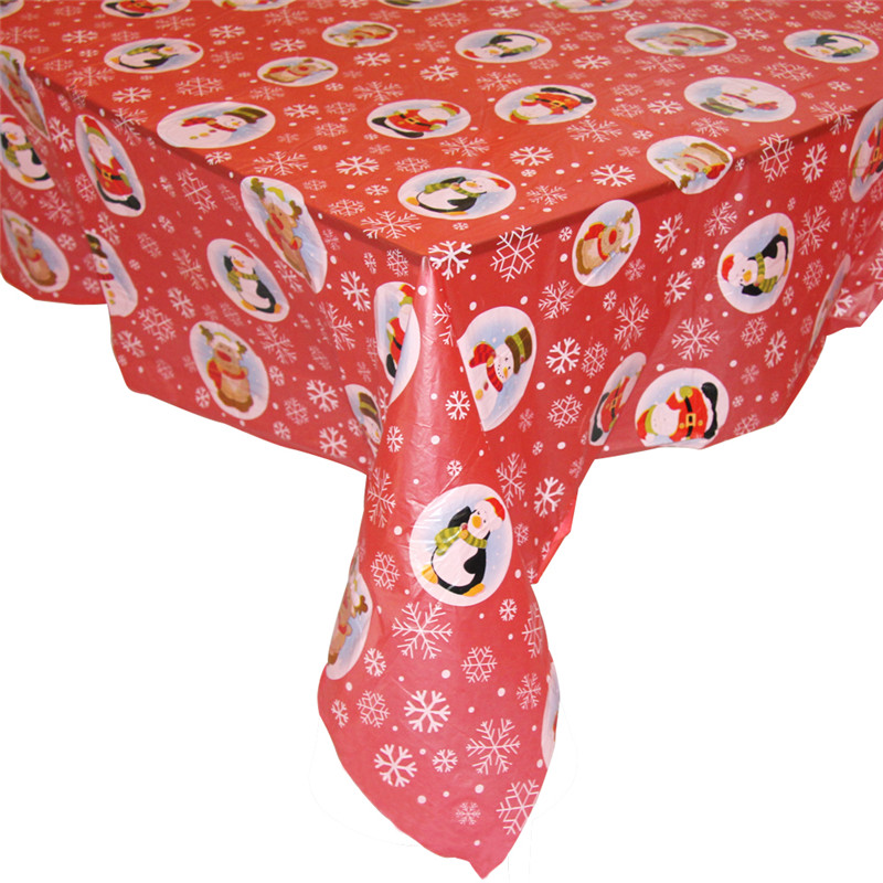 クリスマス日プラスチックtableloth防水耐熱チェッカーPVCのテーブルをカバー赤色カスタマイズ