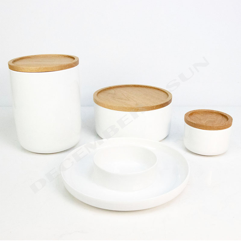 ウッドリッドキッチンアクセサリー卸売セラミック