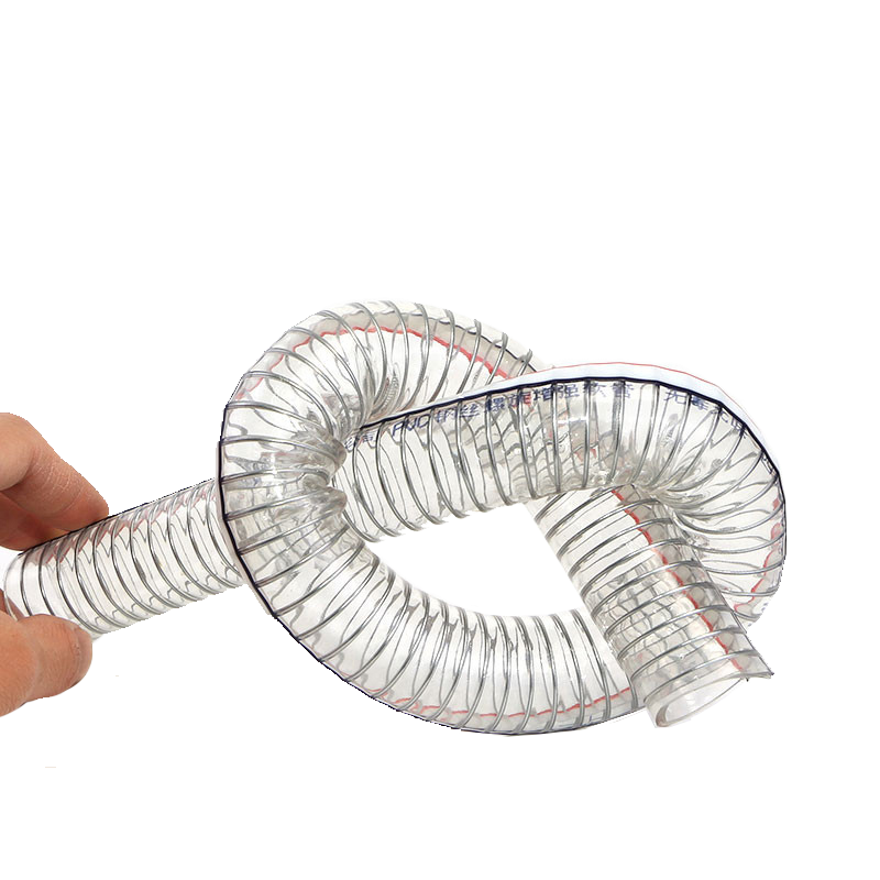 中国工場2インチフレキシブルホースポリ塩化ビニール鋼線sprial強化ホース