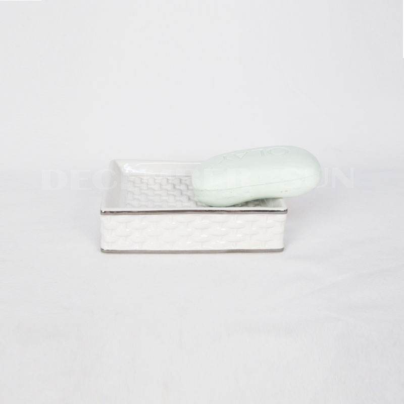 2020ベスト価格白磁竹織り浴室セットアクセサリー