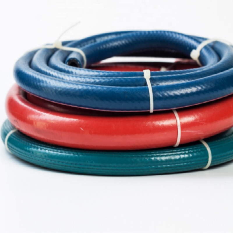 カラフルな空気PVC編組LPGガスホース直接工場