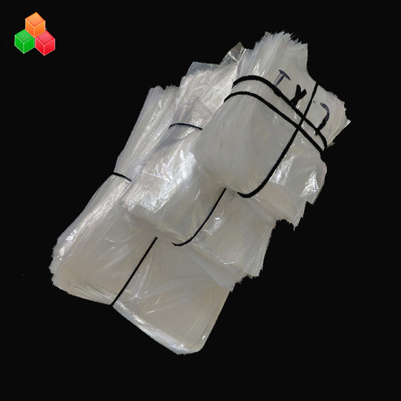 カスタム印刷ロゴ透明なリサイクル可能なショッピング包装非毒性プラスチックpeパン/スナック包装袋