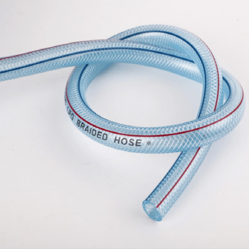 配水管プラスチック柔軟な強化編組パイプPVCガーデン水ホース