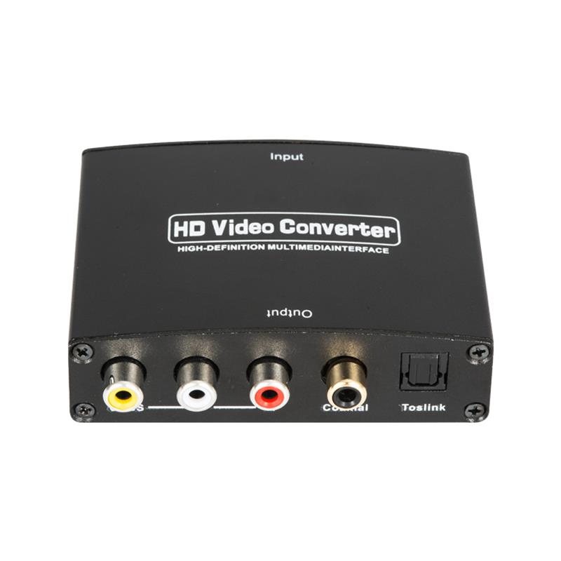 HDMI to AV + Digital Audio Converter Auto Scaler 1080P