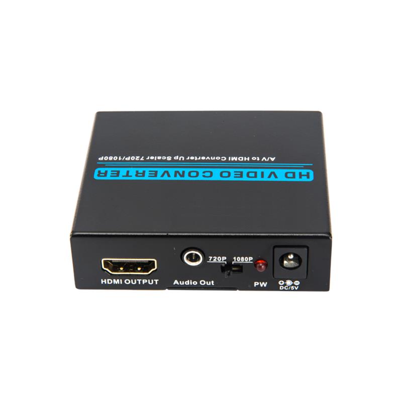 AV / CVBS TO HDMI + AUDIOコンバーター（アップスケーラー720P / 1080P）