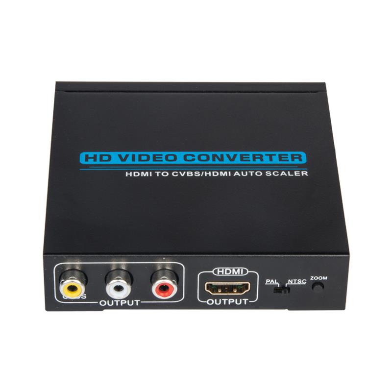 HDMI to CVBS / AV + HDMIコンバーターオートスケーラー1080P