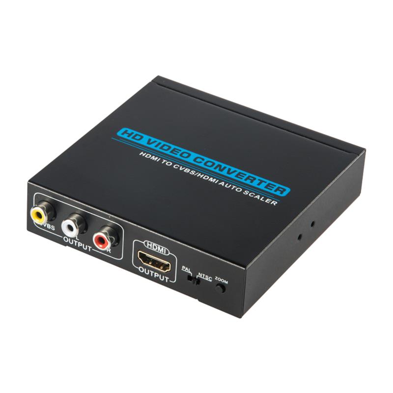 HDMI to CVBS / AV + HDMIコンバーターオートスケーラー1080P