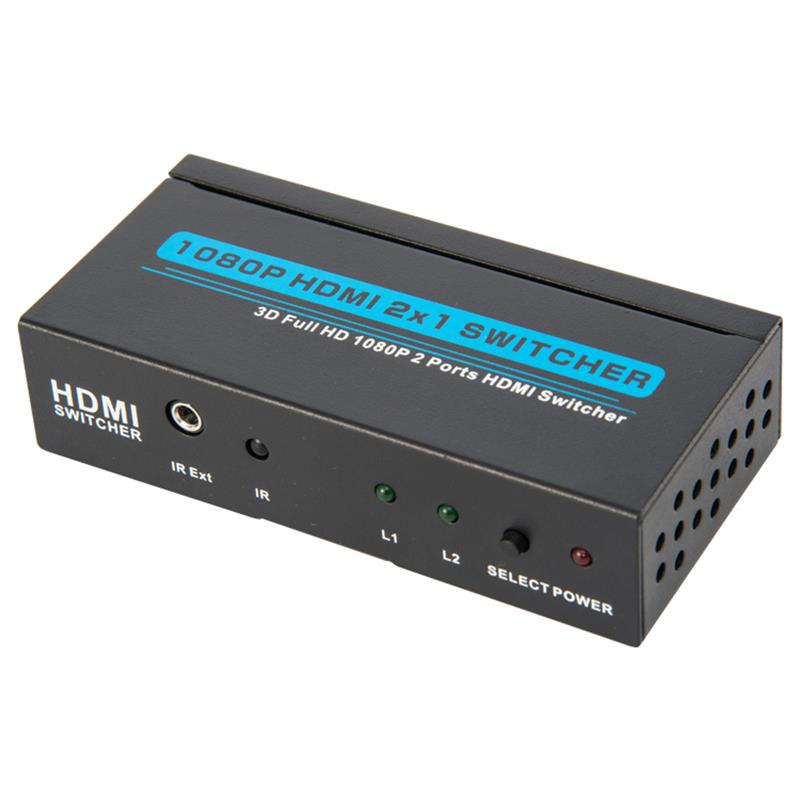 V1.3 HDMI 2x1スイッチャーサポート3DフルHD 1080P