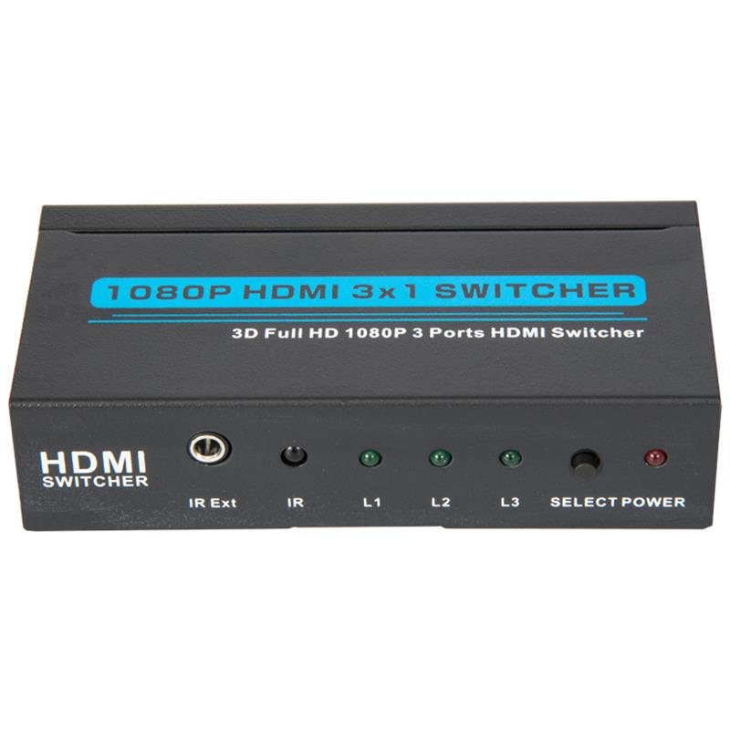 V1.3 HDMI 3x1スイッチャーサポート3DフルHD 1080P