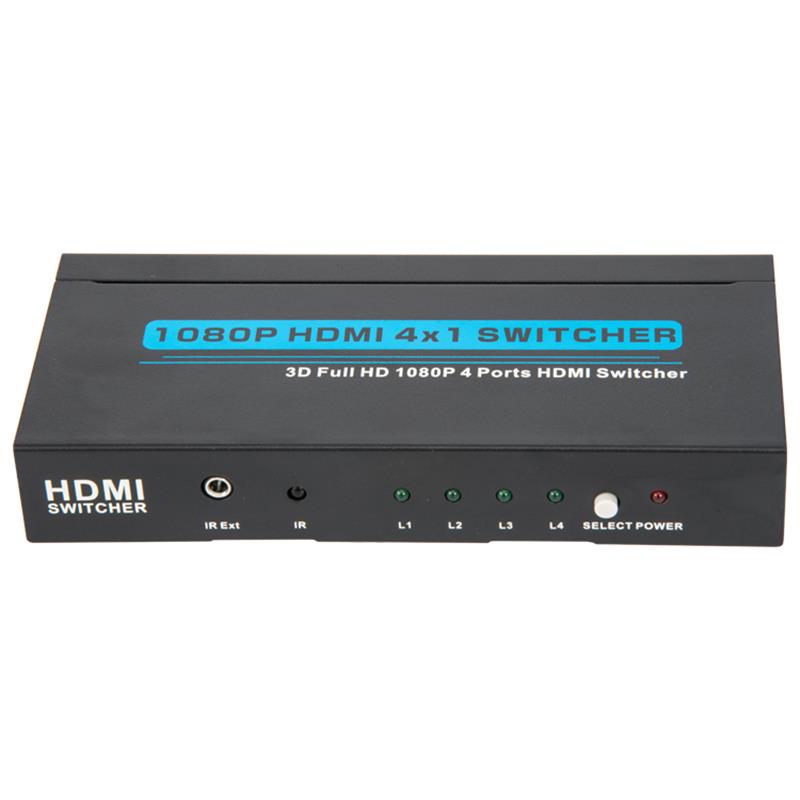 V1.3 HDMI 4x1スイッチャーサポート3DフルHD 1080P