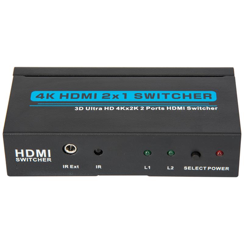 V1.4 4K / 30Hz HDMI 2x1スイッチャーサポート3D Ultra HD 4K * 2K / 30Hz