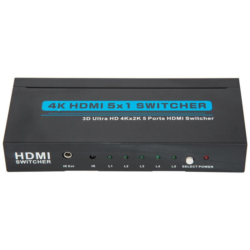 V1.4 4K / 30Hz HDMI 5x1スイッチャーサポート3D Ultra HD 4K * 2K / 30Hz