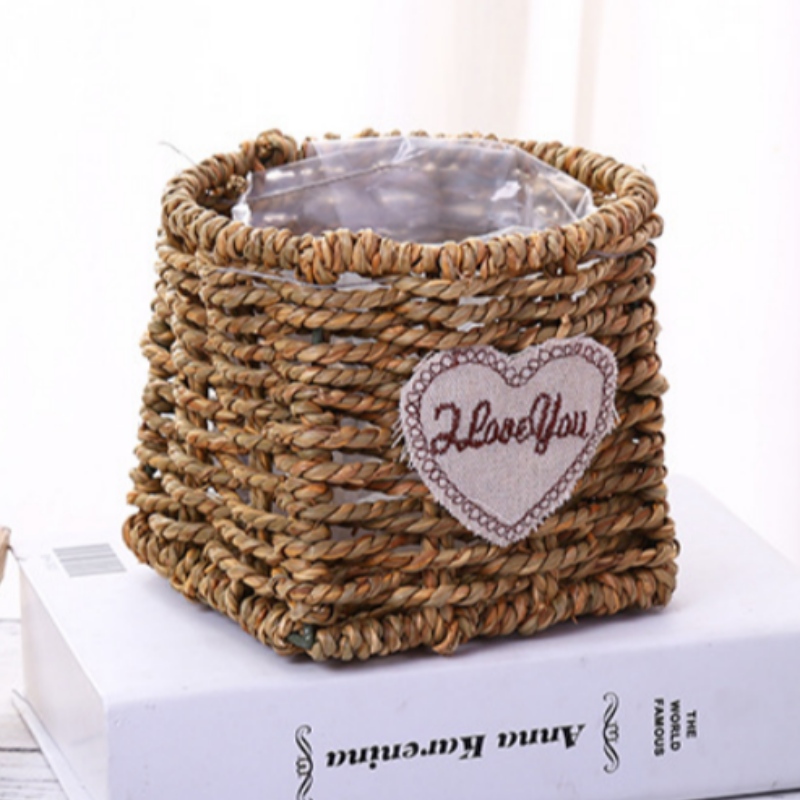 シーグラスフラワーバスケット