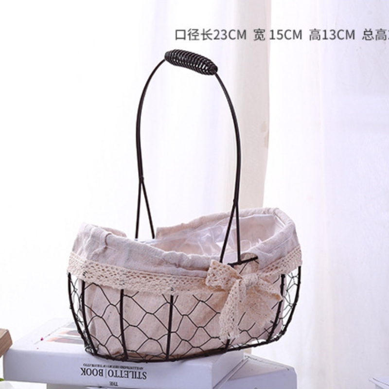 フローラルワイヤーバスケット