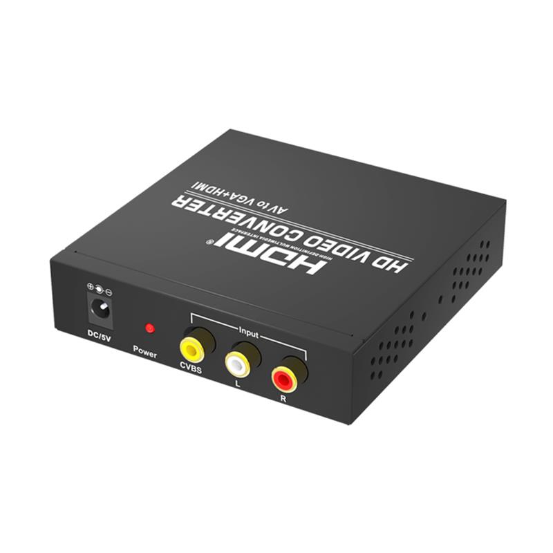 AV-VGA + HDMIコンバーターアップスケーラー720P / 1080P