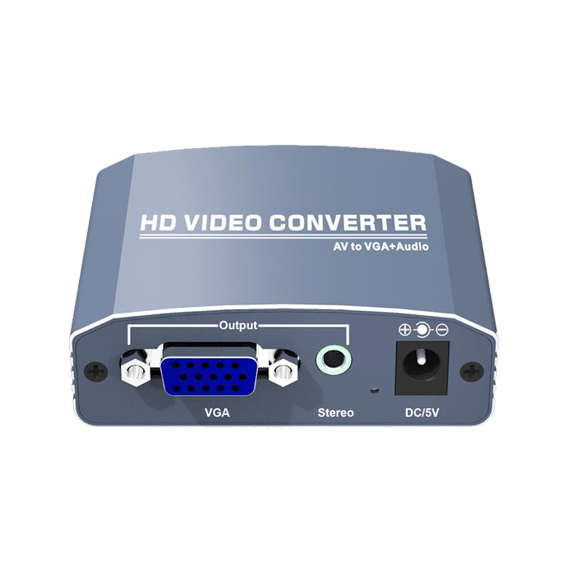 A / V to VGA + Stereo Converter Up Scaler 720P / 1080P