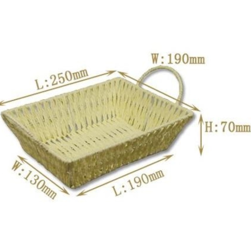 ホーム装飾紙籐織物ストレージディスプレイトレイ