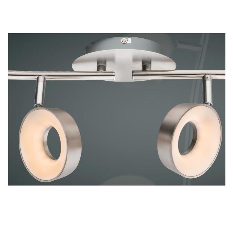 高電圧LEDスポットライト4、プラスチックシェード付き