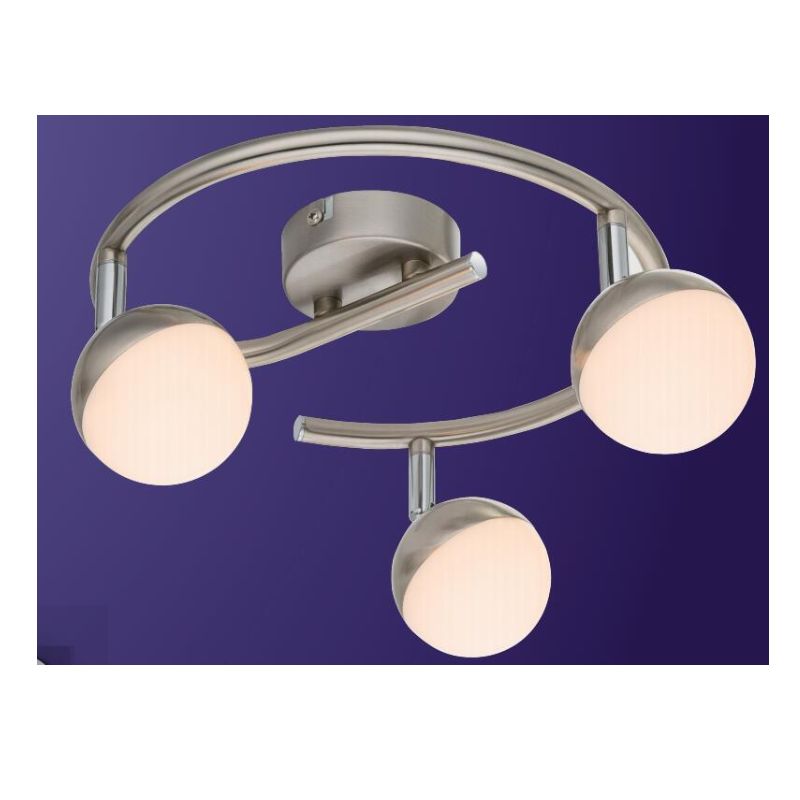 高電圧LEDスポットライト3、半球プラスチックシェード