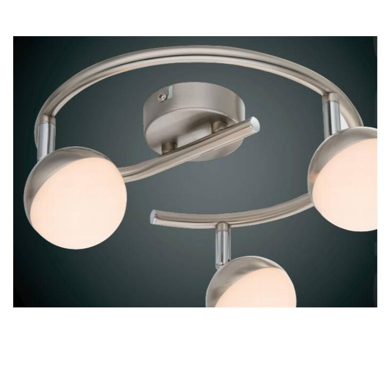 高電圧LEDスポットライト3、半球プラスチックシェード