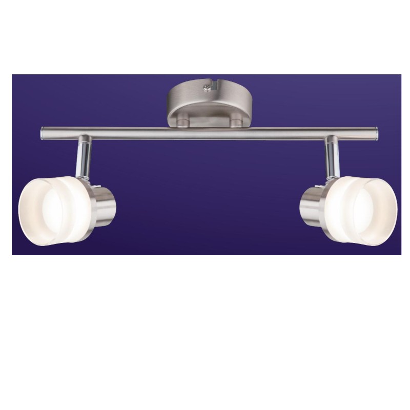 高電圧LEDスポットライト2、シリンダープラスチックシェード付き