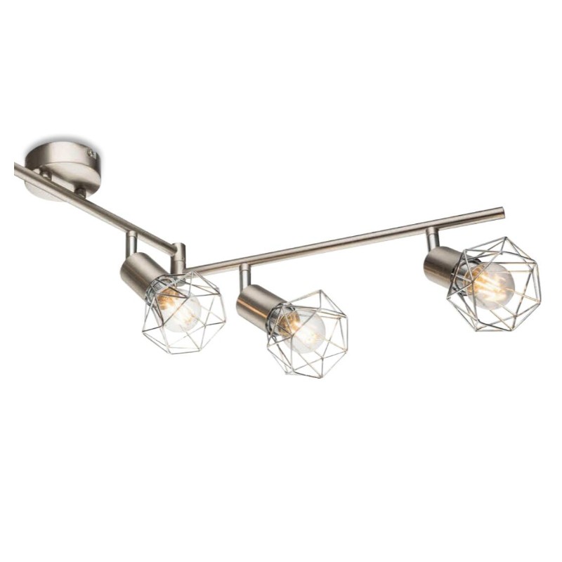 スポットライト6、金属ネットシェード付き