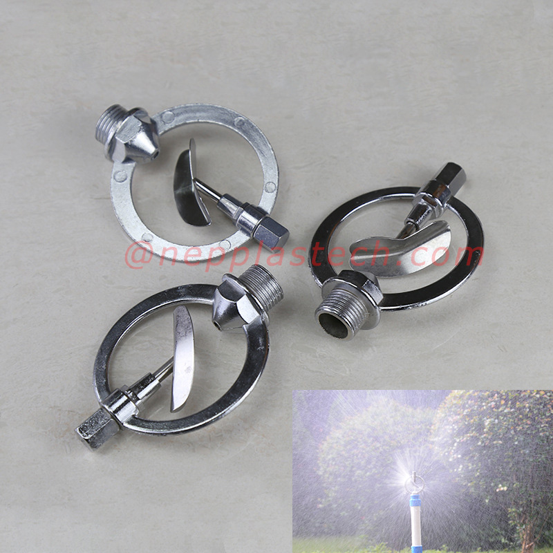 1\/2インチ亜鉛合金バタフライ自動回転雨スプレー芝生スプレー灌漑と園芸散水スプリンクラー