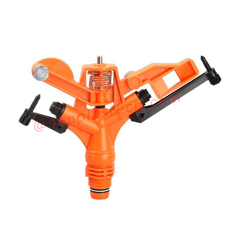 3\/4インチファーム作物自動灌漑ツール1インチ芝生スプレー灌漑プラスチック360度回転インパルススプリンクラー