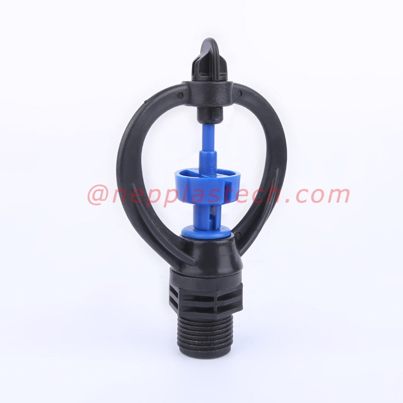 360スプレー中距離完全円形マイクロスプリンクラー3\/4インチ芝生灌漑ロータリースプリンクラー