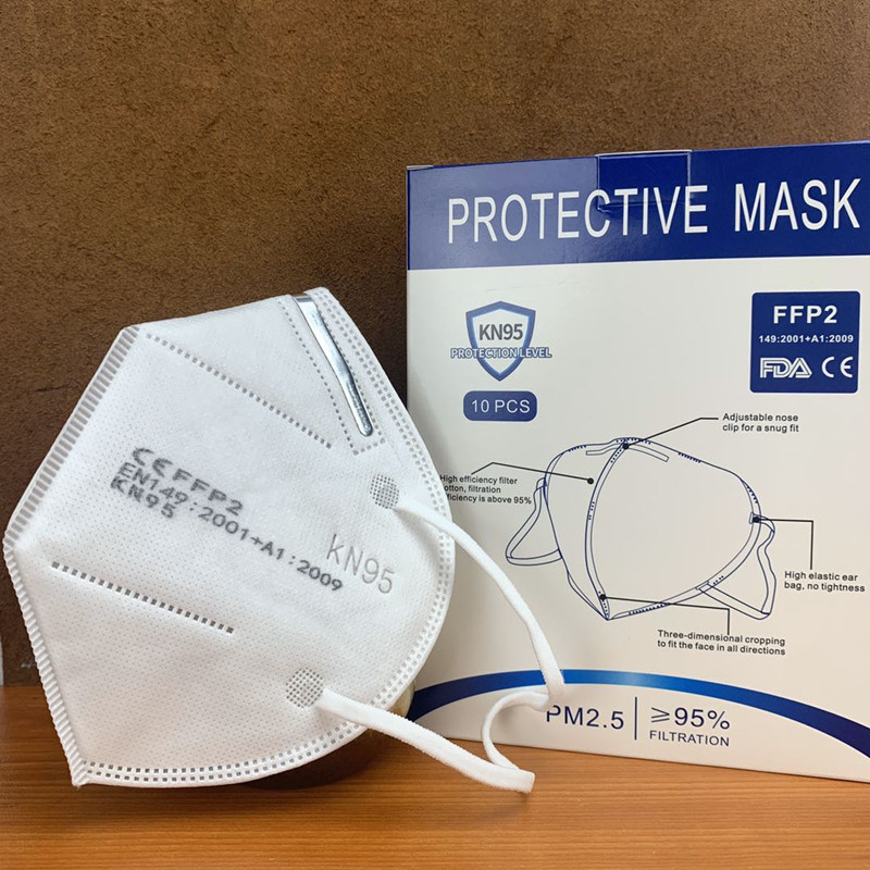 Kn95フェイスマスクウイルス対策使い捨てダストフェイスマスク使い捨てフェイス保護マスク保護Kn95
