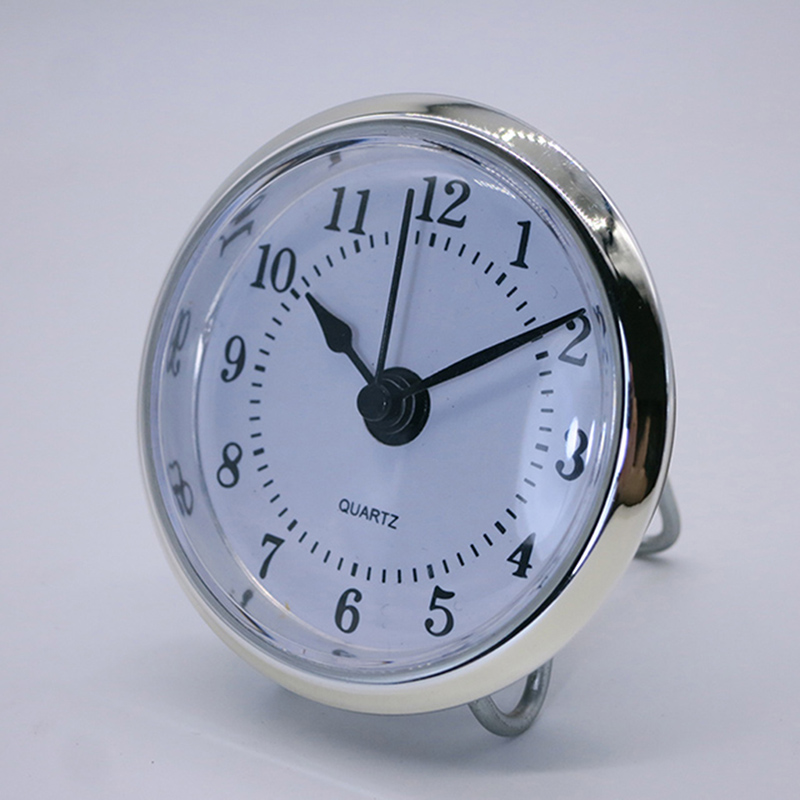 トンコワンWF 58 mmシルバーラウンド金属クロック挿入