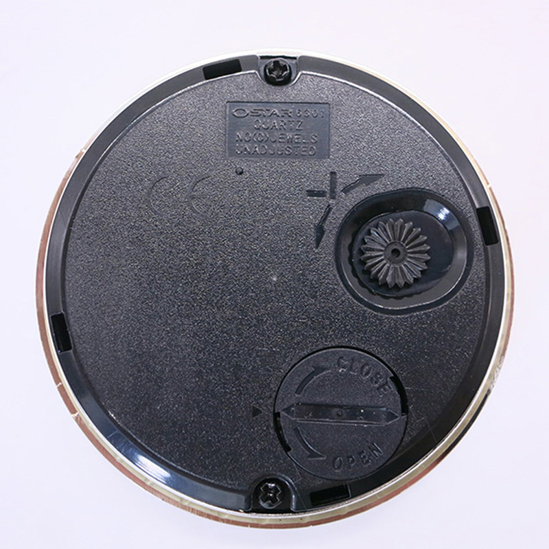 トンコワンWF 58 mmシルバーラウンド金属クロック挿入
