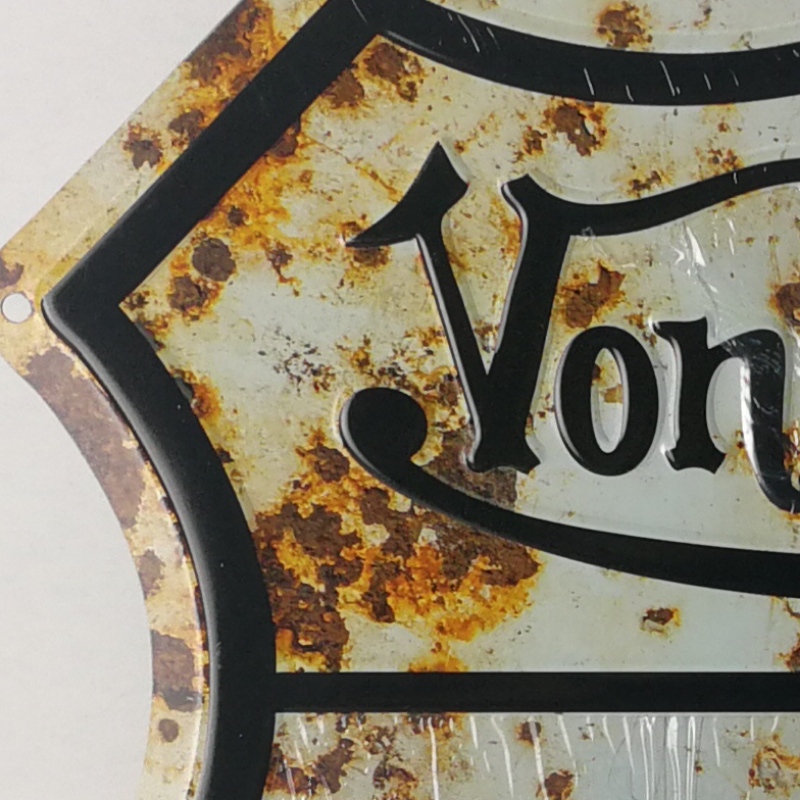 パブの家の装飾や警告サインのためのヴィンテージのエンボス加工された金属のブリキ看板レトロなブリキ看板ヴィンテージの装飾プレート金属の壁の芸術