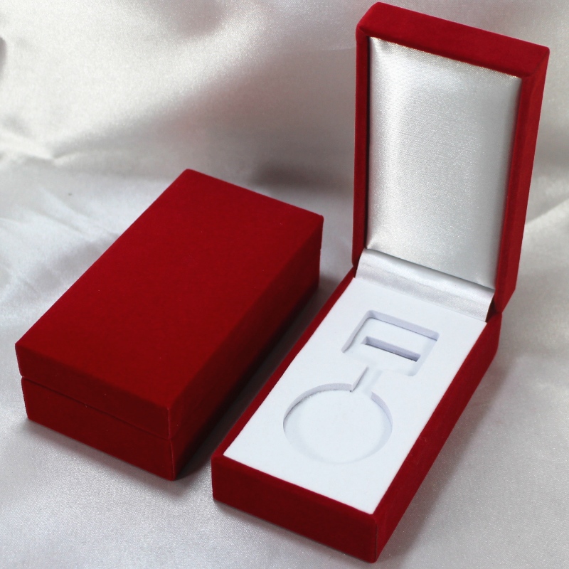 アイテムV-10長方形のレザーレット紙箱、40 * 80 mmメダルやバッジなど。mm。 60 * 111 * 38、重量約82g