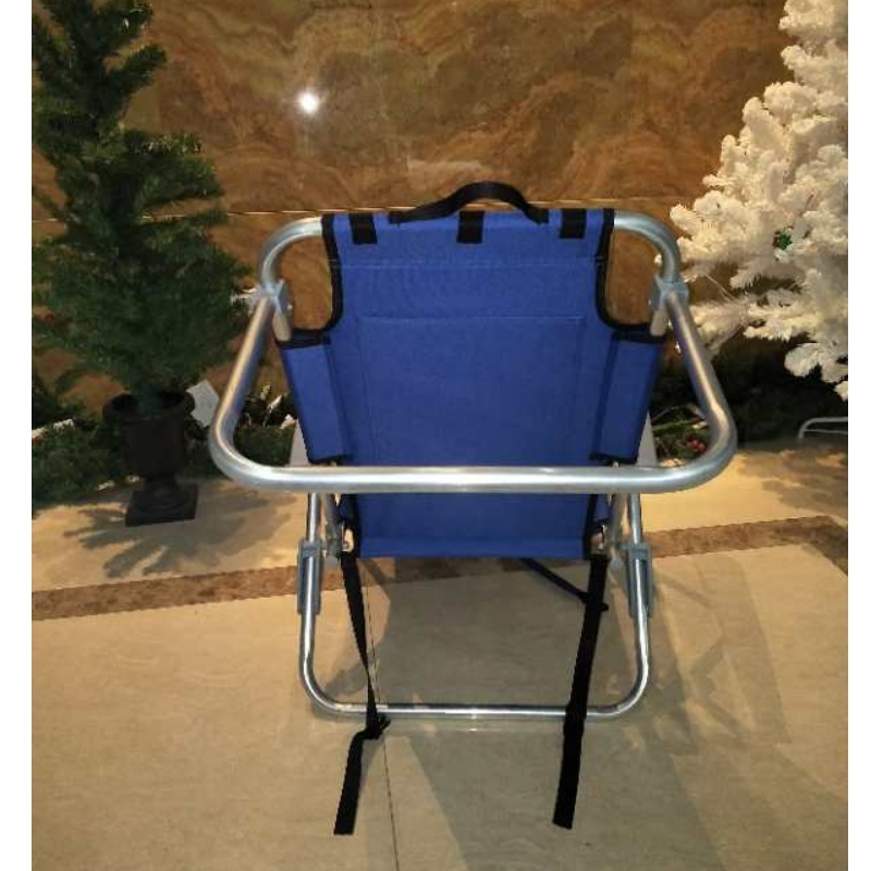 屋外の積み重ね可能な鋼鉄バックパックの携帯用折る浜のキャンプの椅子