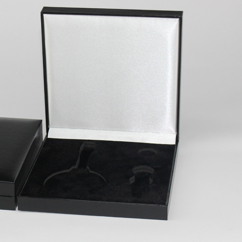 120×120ミリメートルのコイン、メダル、バッジなどのための正方形のPUレザーボックス