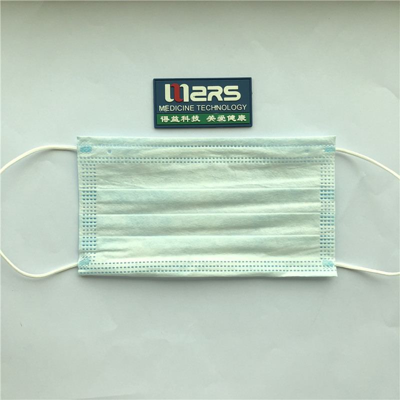 耳ループ付き卸売工場3ply不織布使い捨て医療フェイスマスク