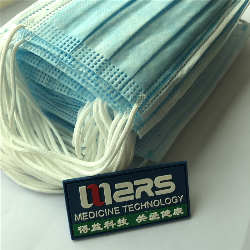 耳ループ付き卸売工場3ply不織布使い捨て医療フェイスマスク