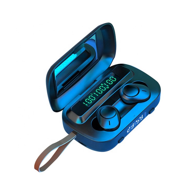 新しいBluetoothワイヤレスTWSタッチコントロールスポーツヘッドセットノイズキャンセルイヤホンヘッドフォン