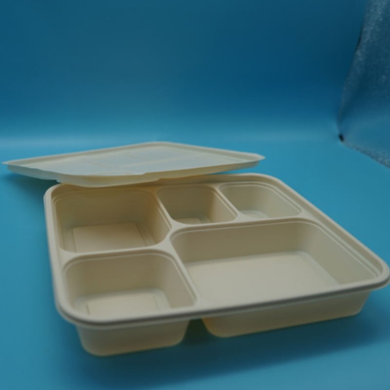 気密電子レンジ対応コンパートメントテイクアウト生分解性食品包装食品保管使い捨て食品容器