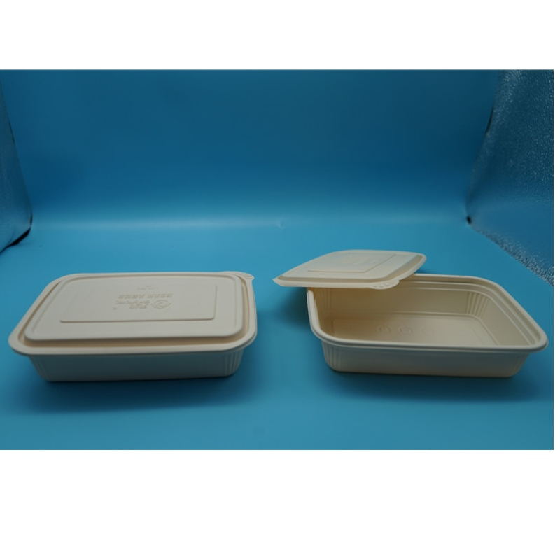 使い捨て気密マイクロ波冷却可能なコンパートメントテイクアウト生分解性コーンスターチ食品容器
