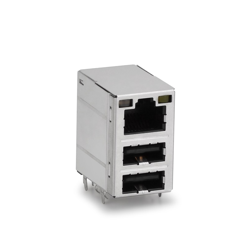 RJ 45 + USB 2.0（フィルタ）、シールド、ケース