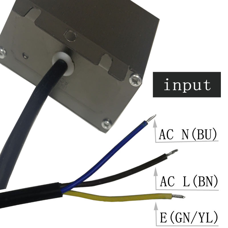 ブラックグレーアルミニウムシェルLEDストリップパワー12v120w調整電圧防水