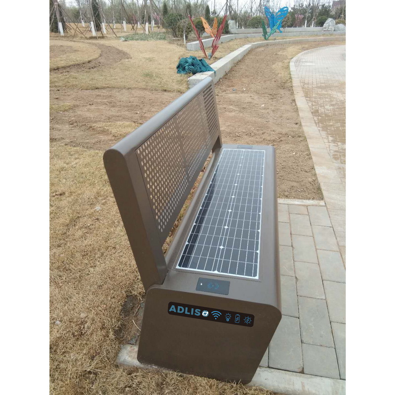 ステンレス鋼パーフェクトデザイン電話充電太陽スマートベンチ