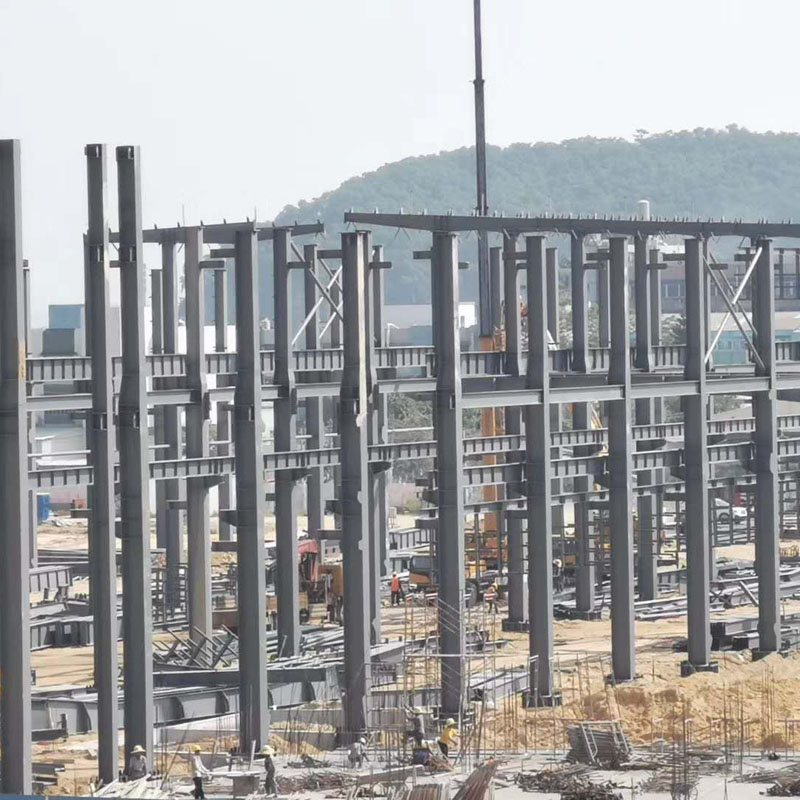 鉄骨構造骨組商業オフィスビル，図面による構造鋼トラスプレハブ構造